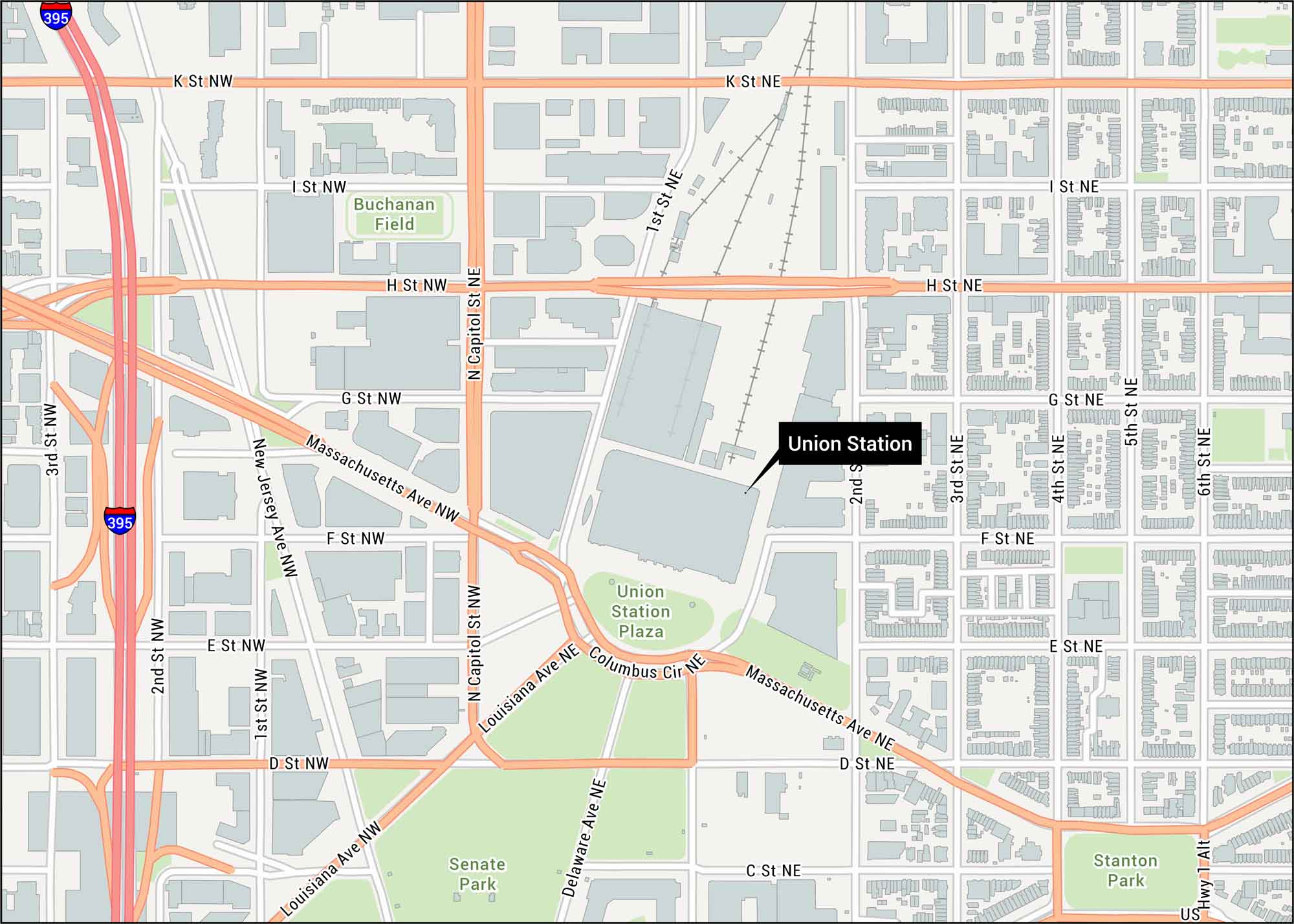 Union Station DC Map