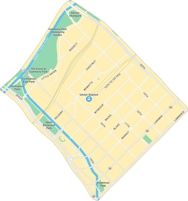 Union Station Map Denver
