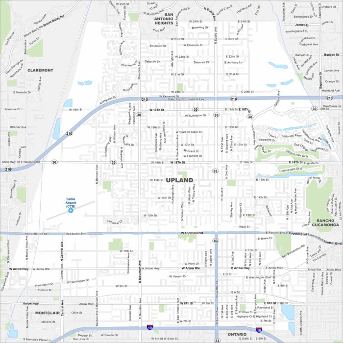 Upland Map California