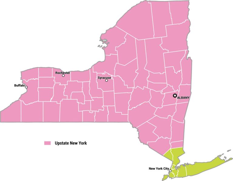 Upstate New York Map