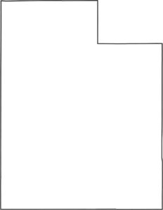 Utah Outline Map