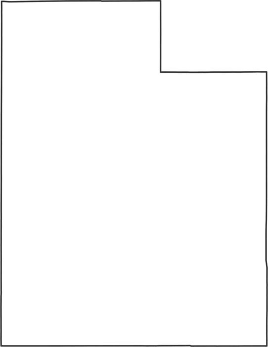 Utah Outline Map