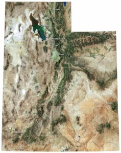 Utah Satellite Map