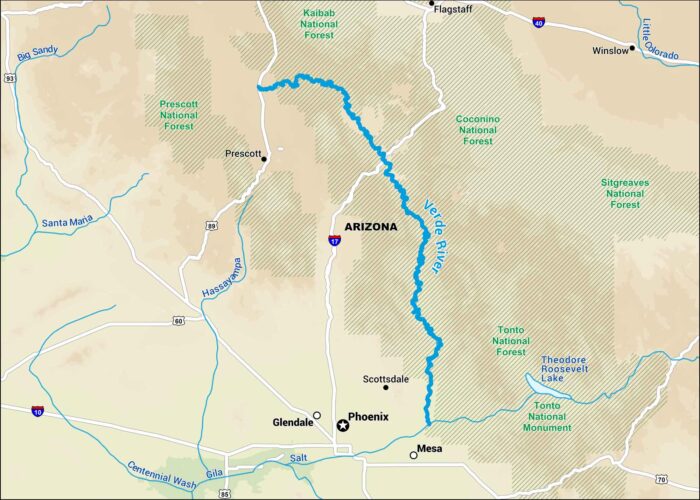 Verde River Map