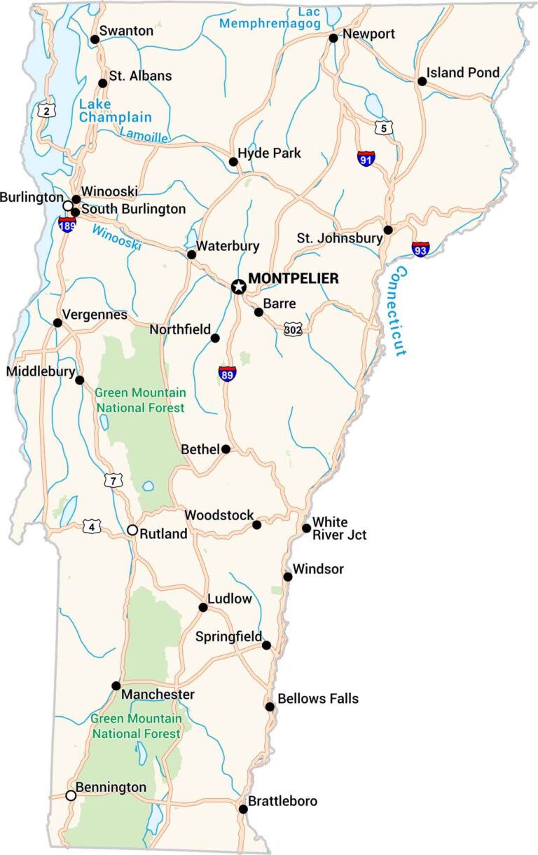 Vermont Zip Code Map - US Maps