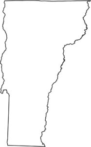 Vermont Outline Map