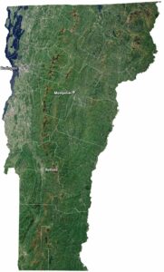 Vermont Satellite Map