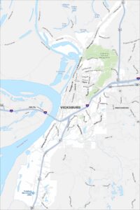 Vicksburg Map Mississippi