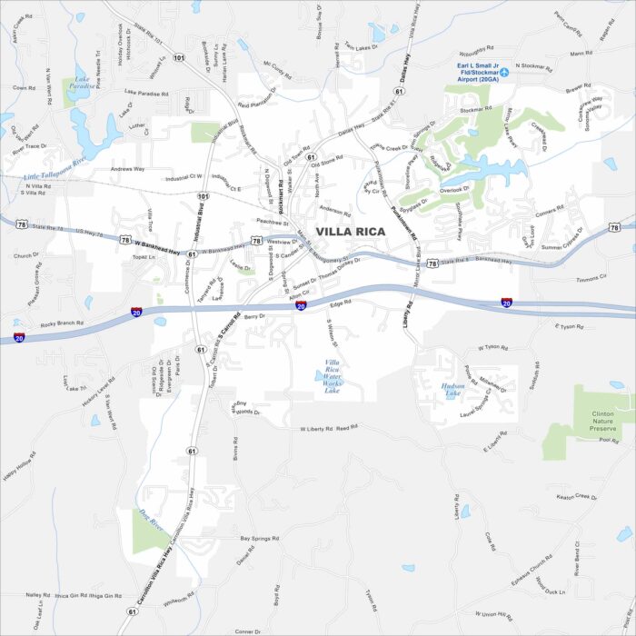Villa Rica Map Georgia