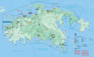 Virgin Islands National Park Map