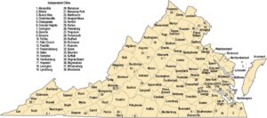 Virginia County Map