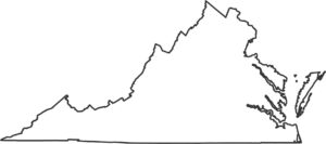 Virginia Outline Map