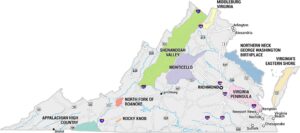 Virginia Wine Country Map