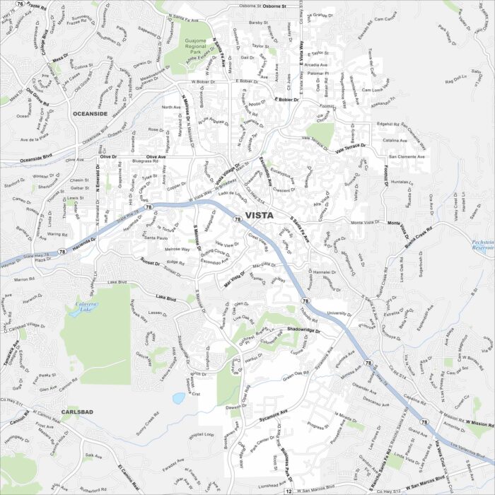 Vista Map California