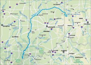 Wabash River Map