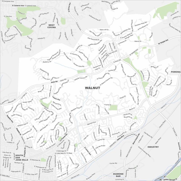 Walnut Map California
