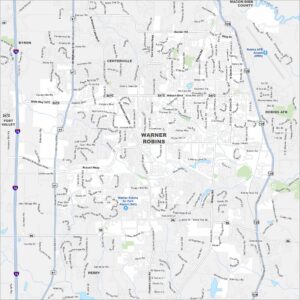 Warner Robins Map Georgia