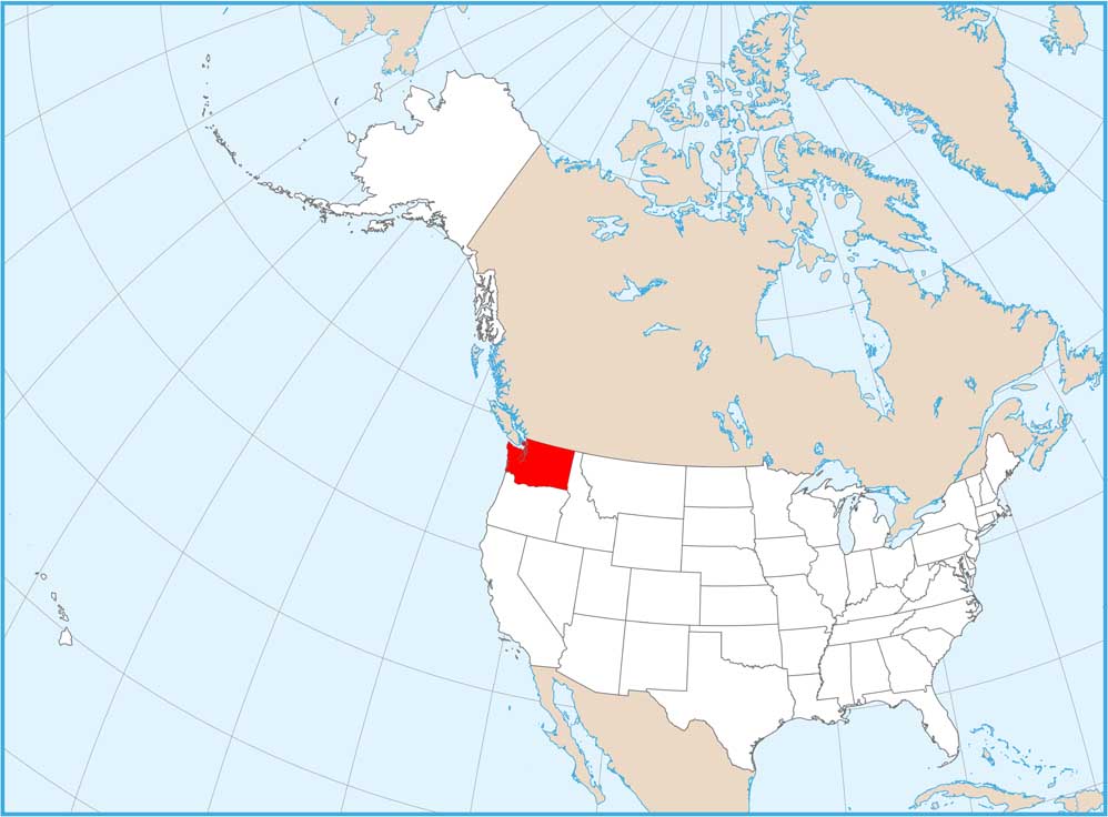 Washington Location Map