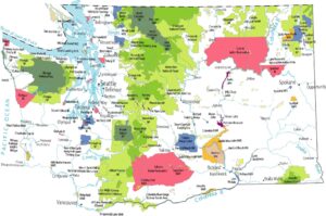 Washington National Parks and Forests Map