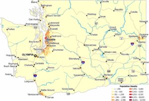 Washington Population Density Map