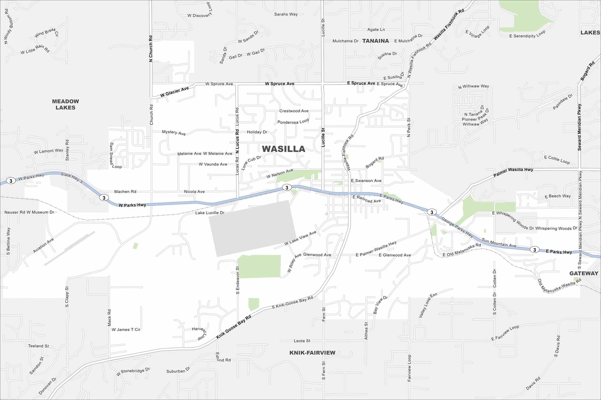 Wasilla Map Alaska