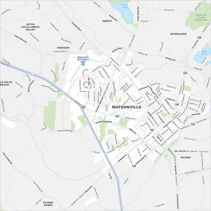 Watsonville Map California