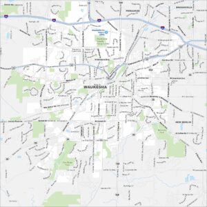 Waukesha Map Wisconsin