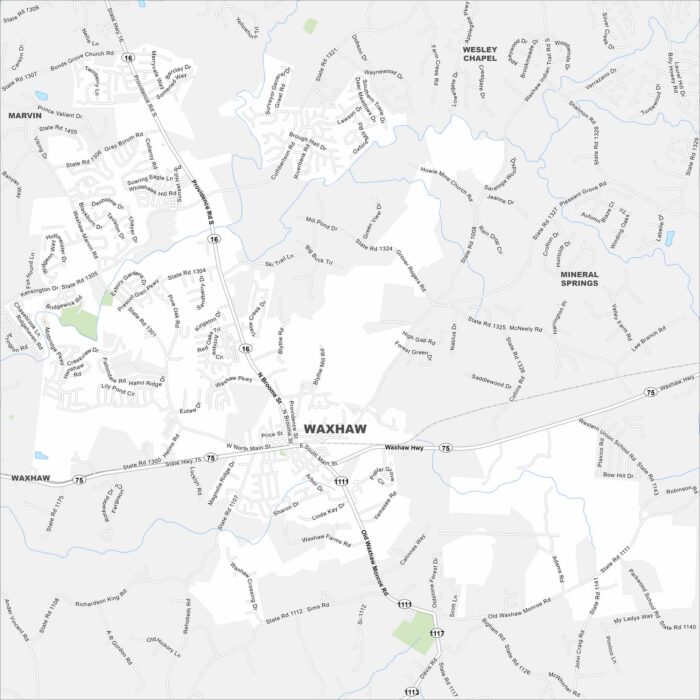 Waxhaw Map North Carolina