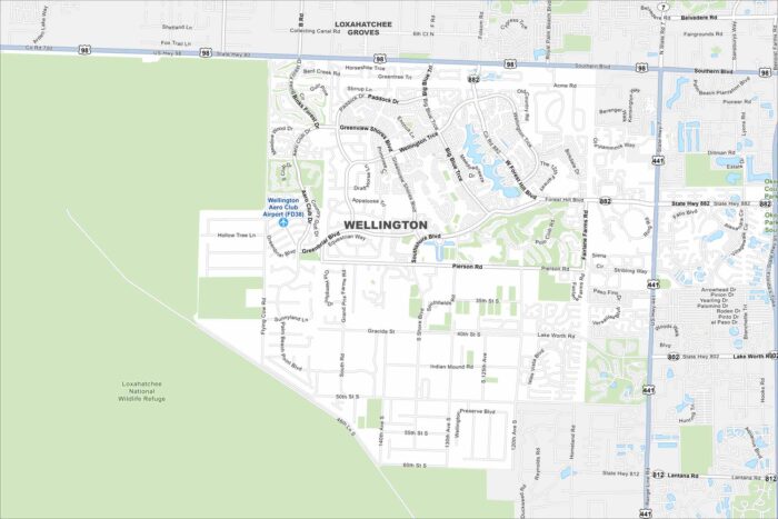 Wellington Map Florida
