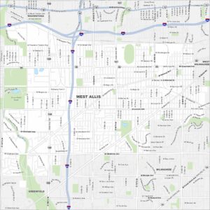 West Allis Map Wisconsin