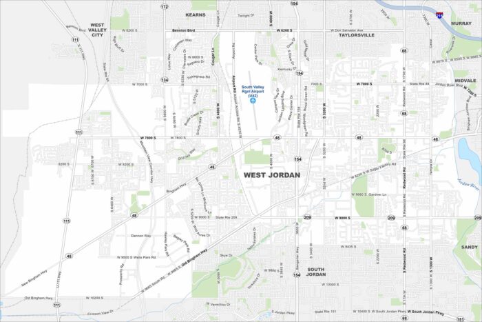 West Jordan Map Utah
