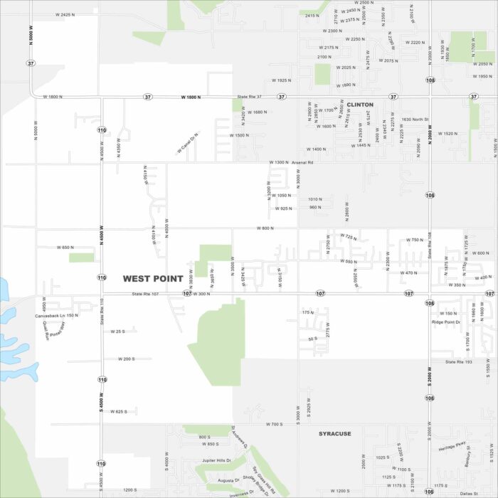 West Point Map Utah