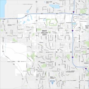 West Valley City Map Utah