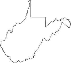 West Virginia Outline Map