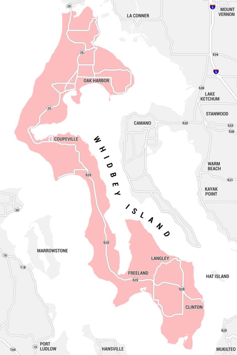 Whidbey Island Map