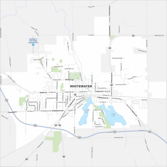 Whitewater Map Wisconsin
