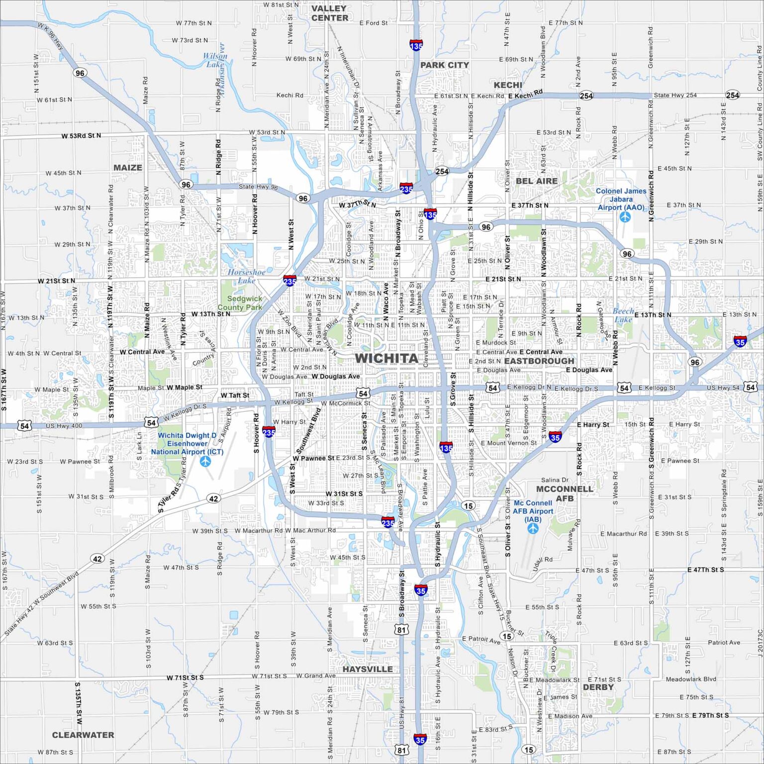 Wichita. Us Map Map of Salina, Kansas - US Maps