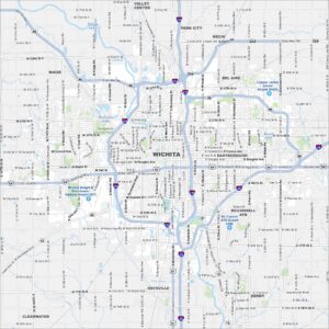 Wichita Map Kansas