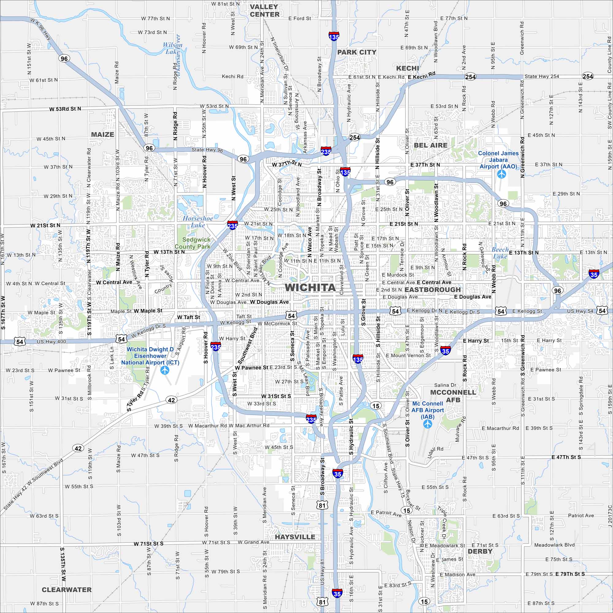 Wichita Map Kansas