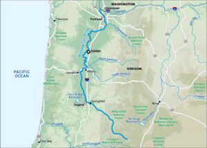 Willamette River Map