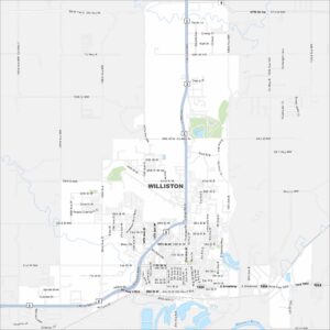 Williston Map North Dakota