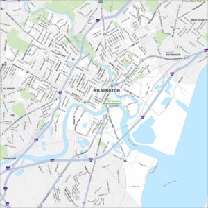 Wilmington Map Delaware