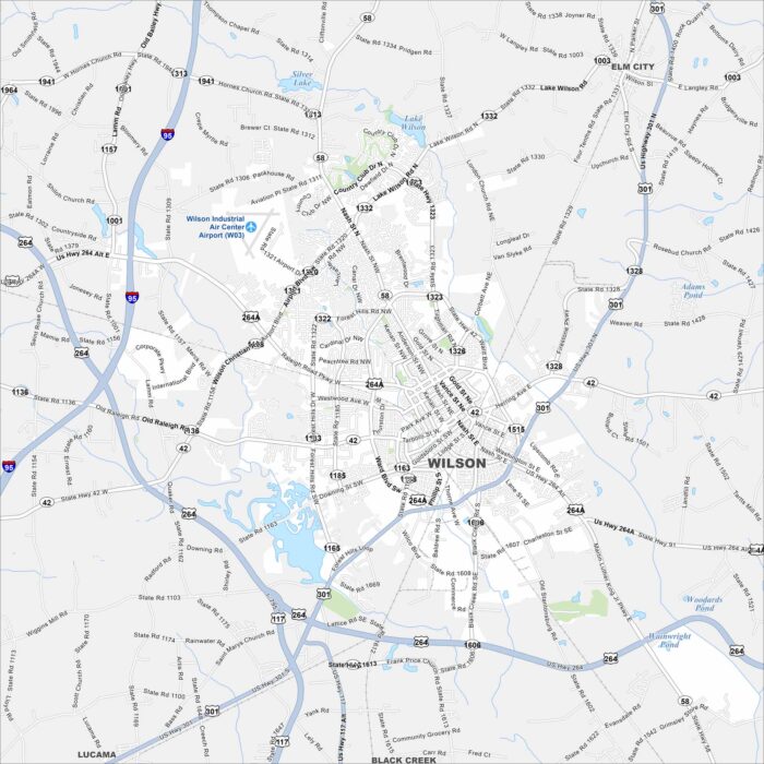 Wilson Map North Carolina