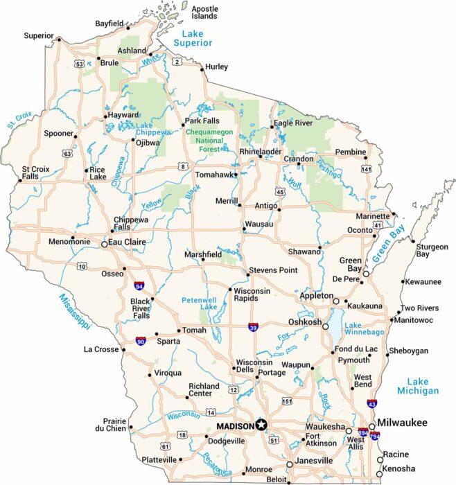 Wisconsin Map
