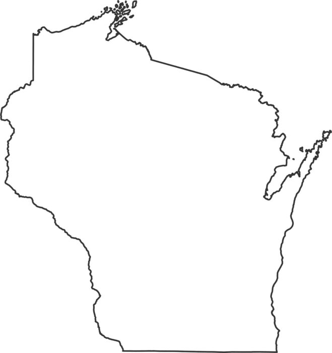 Wisconsin Outline Map