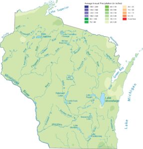 Wisconsin Precipitation Map