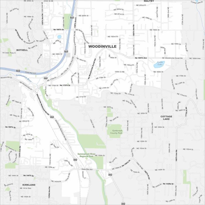 Woodinville Map Washington
