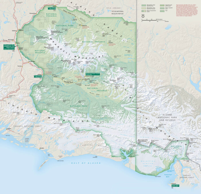 Wrangell St. Elias National Park Map