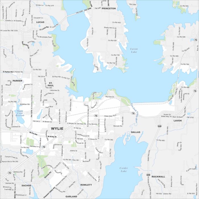 Wylie Map Texas