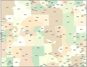 Wyoming Zip Code Map